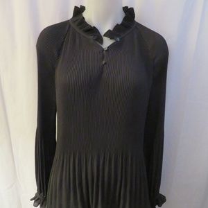 SHAG GRAY ACCORDION PLEATED TUNIC BLOUSE SIZE M